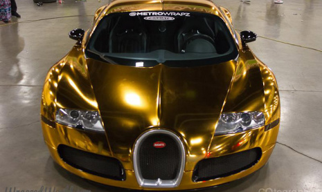 Золотой Bugatti Veyron